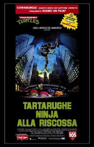  Teenage Mutant Ninja Turtles: The Movie by unknown. Size 15.11 X 11.00 Art Poster Print