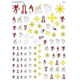 �A���h���A�~�j�`���A�Y AT-014 Italian Heraldry Transfers II