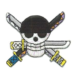 【クリックで詳細表示】ミノダ ONE PIECE ししゅうデコシール・ 3枚セット [海賊旗ゾロ] S03R8397