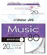 Victor ���y�pCD-R 80�� �z���C�g�v�����^�u�� 20�� ���{�� CD-A80PR20