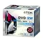 TDK �^��pDVD-RW �f�W�^�������^��Ή�(CPRM) �C���N�W�F�b�g�v�����^�Ή� 1-2�{�� 5mm�X�����P�[�X 20���p�b�N DRW120DPA20U