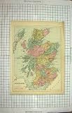  ANTIQUE MAP c1790-c1900 SCOTLAND WESTERN ISLES SKYE RUM