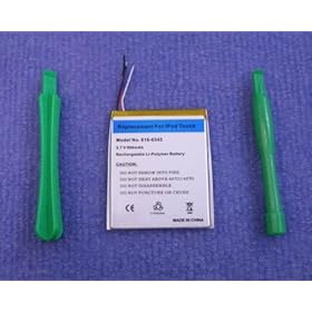 【クリックで詳細表示】iPod touch交換バッテリー電池工具付(900mAh)-531407