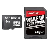  SanDisk Micro SDHC 8GB Card with Adapter