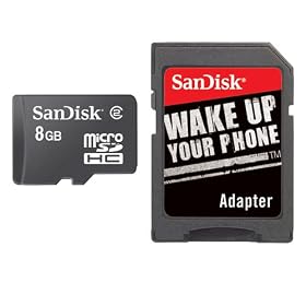 SanDisk microSDHC 8GB SDSDQ-8192-E11M SD�J�[�h�A�_�v�^�t