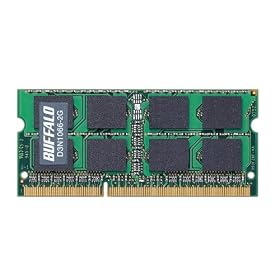BUFFALO �m�[�g�p���݃����� PC3-8500(DDR3-1066) 2GB D3N1066-2G/E