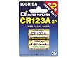 TOSHIBA CR123AG 2P �J�����p���`�E���p�b�N�d�r