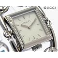 [�O�b�`]GUCCI �r���v �V�j�����[�A 116LG �z���C�g�V�F�� SS 24P�_�C�� ���[�W YA116307 ���f�B�[�X �y���s�A���i�z