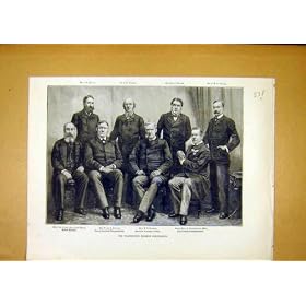 Portrait Group Washington Fishery Conference Print 1888