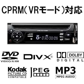 Jericho J-173F 1DIN�C���T�C�Y CPRM DivX�Ή� 12V/24V���Ή� �ԍڗpDVD�v���[���[ FM�g�����X�~�b�^�[/SD�J�[�h/USB�X���b�g����
