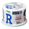 TDK �f�[�^�pCD-R 700MB 48�{���Ή� �z���C�g���C�h�v�����^�u�� 50���|�b�g�P�[�X CD-R80PWDX50PA