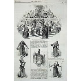1845 Christ'S Hospital Basket Bearer Candlestick Queen
