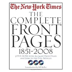 The New York Times, The Complete Front Pages: 1851-2008