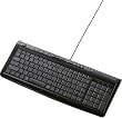 ELECOM USB&PS2 Vista�Ή��z�b�g�L�[���� 106�z��t���L�[�{�[�h(�u���b�N) TK-UP06FPLBK