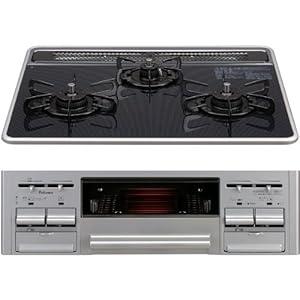 【クリックで詳細表示】パロマ ビルトインコンロ PD-KN52AV-60G-L プロパンガス用(LPG) 左大バーナー