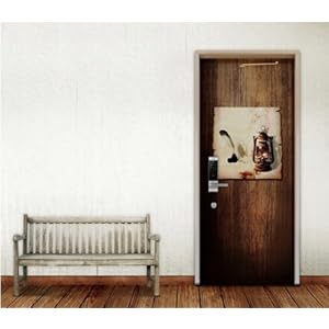 【クリックで詳細表示】(Wall家 デザイン) ウォールガデザイン ヴィンテージ玄関ドアーシート V6