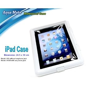���{���㗤 ���S�h��iPad/iPad2���p�P�[�X! �h���K�iIPX7�N���A Aqua Mate Model 810/810M Case for iPad and iPad2 �i iPad iPad2 �h���P�[�X�j (�z���C�g)