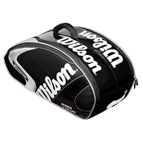 Wilson(�E�C���\��) �e�j�X�o�b�O [K] PRO TOUR 6PK BLACK Z6122