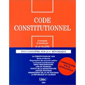 【クリックで詳細表示】Code Constitutionnel 2001 [ペーパーバック]