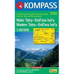 Niedere Tatra Ost / Kral'ova hol'a / Nizke Tatry 1 : 50 000. Wander-, Bike- und Skitourenkarte. GPS-compatible