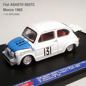 ����500�@̨��� �A�o���g 850TC 1965 �����c�@ #131 �`�[��:BRESCIA CORS 1:43�yBRUMM�z