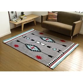 ARTWORKSTUDIO�@Coyote Rug �R���[�e���O [140�~200cm] [ Chimayo�O���[/TR-4238GY ] [ �z�b�g�J�[�y�b�g�Ή� ]