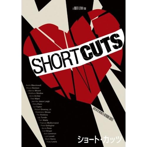 ショート?カッツ ジュリアン・ムーア.ティム・ロビンス.ジャック・レモン.ロバート・ダウニー・Jr..アンディ・マクダウェル.マシュー・モディーン.マデリーン・ストー.フランシス・マクドーマンド ロバート・アルトマン 表紙