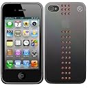 Bling My Thing iPhone 4S/4 METALLIC MIRROR Stripe Crystal Volcano