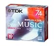 TDK CD-R ���y�p 74�� ���{�� �z���C�g�f�B�X�N �C���N�W�F�b�g�v�����^�Ή�(���C�h�j 10���p�b�N CD-RDE74PWX10N