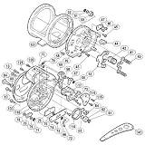  シマノ(SHIMANO) 海魂 4000T パーツ:E形止メ輪3(部品No.066) 01371