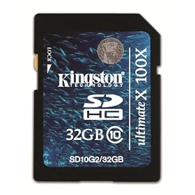 Kingston 32GB SDHC Class10 Generation 2 SD10G2/32GB