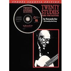 【クリックでお店のこの商品のページへ】Andres Segovia： 20 Studies for the Guitar： Andres Segovia， Fernando Sor： 洋書