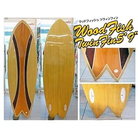 �E�b�h���~�l�[�g�{�[�h WOOD FISH TWIN FIN 5'9"