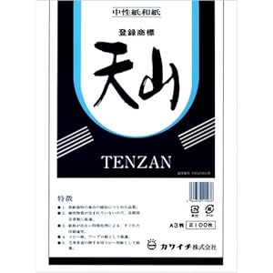 【クリックで詳細表示】OA和紙 中性紙和紙 天山 A3 100枚