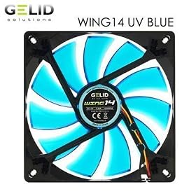 GELID ������14cm�pUV�u���[�u���[�h�t�@�� WING14