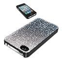 iBUFFALO iPhone4S iPhone4 両対応 デザインハードケース液晶保護フィルム付 ブラック BSIP11PCHKBK