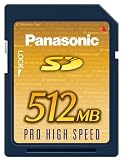 Panasonic SD�������[�J�[�h512MB RP-SDK512J1A