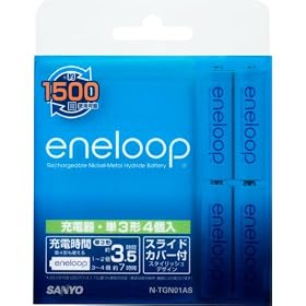 SANYO NEW eneloop �[�d�� �P3�`4�Z�b�g (�P3�`�E�P4�`���p) N-TGN01AS