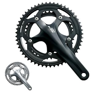 【クリックで詳細表示】シマノ 105 FC-5700 ダブルクランクセット(52-39T) ブラック/170mm