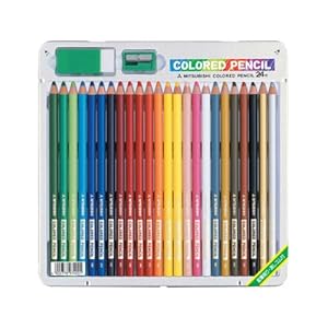 【クリックで詳細表示】三菱鉛筆 色鉛筆 スタンダード 890級 24色