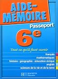 [Book] Aide-Mémoire Passeport : 6e - 11-12 ans