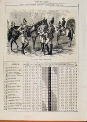  ロンドン Almanack 4 月 1869 日のかい木の蒸気のフリゲート艦