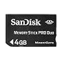 SanDisk MemoryStick Pro Duo 4GB SDMSPD-4096-J95