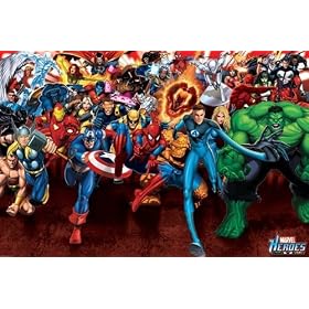 MARVEL COMICS/�}�[�x���R�~�b�N�X�iATACK�j�sPPA-021�t�|�X�^�[���L�����N�^�[�O�b�Y�iPOSTER�j�ʔ́�