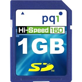 PQI SD�J�[�h 1GB 150�{���n�C�X�s�[�h QSD15-1G 22.5MB/sec �i�v�ۏ�