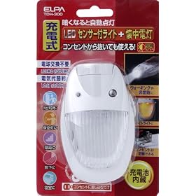 ELPA LED�Z���T�[�t���C�g+�����d�� TDH-300
