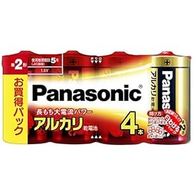 Panasonic �A���J�����d�r�P��4�{�V�������N�p�b�N LR14XJ/4SW