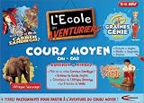  L'Ecole des Aventuriers CM, 4 titres : Graines de Génie Anglais CM / Les 9 Destins de Valdo / Mais où se cache Carmen Sandiego ? V2 / Chroniques de l'Afrique sauvage