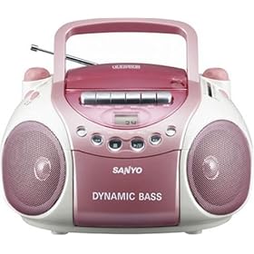 SANYO CD���W�I�J�Z�b�g���R�[�_�[ (�s���N) PH-PR63(P)