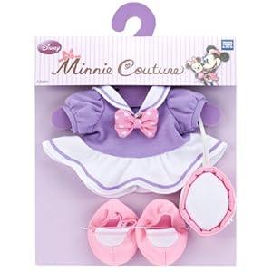 【クリックで詳細表示】ディズニー ミニークチュール/お着替えドレス/セーラーワンピ(パープル)